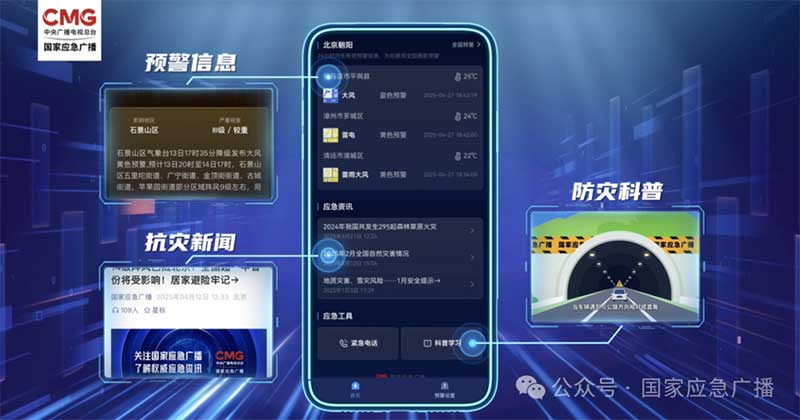 “国家应急广播预警”小程序上线